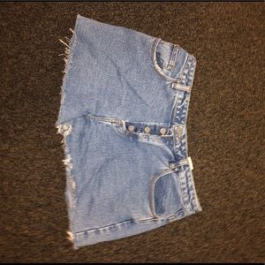 Distressed Denim shorts